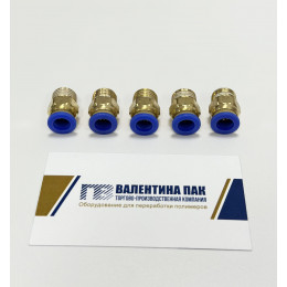 Фитинг c резьбой G1/4 (d=12,9 мм) цанга 8