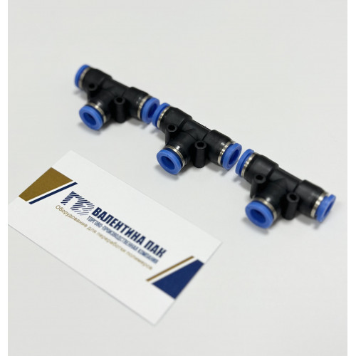 Фитинг тройник 8х8х8 мм 