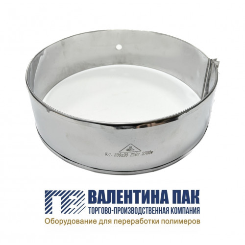 Нагреватель хомутовый с отверстием 300х90 мм