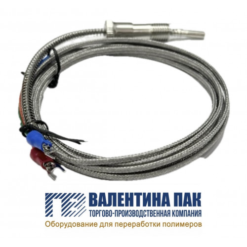 Термопара 3000 мм, тип "К" армированная для экструдера 