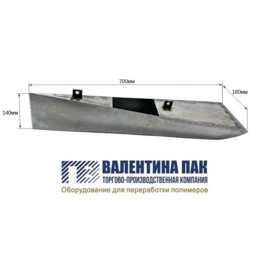 Устройство фальцующее 700х170х140 мм, металлическое