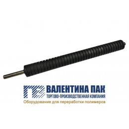 Вал резиновый 590х65мм передний, нижний