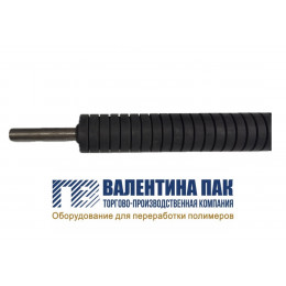 Вал резиновый 590х65мм передний, нижний