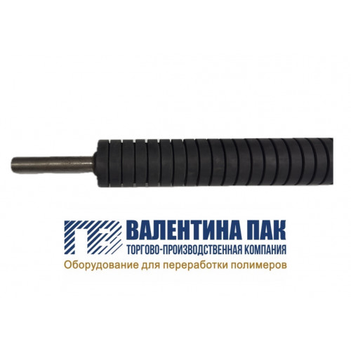 Вал резиновый 590х65мм передний, нижний