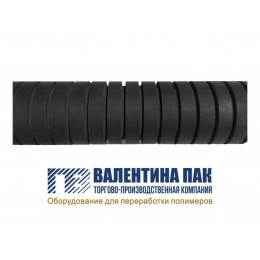 Вал резиновый 590х65мм передний, нижний