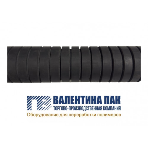 Вал резиновый 590х65мм передний, нижний