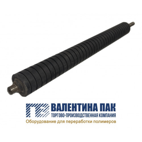 Вал резиновый 590х65мм передний, нижний