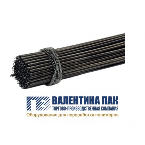 Пружинка с крючком 300х3 мм выброса пакета, чёрная