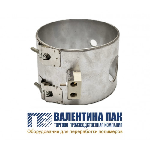 Нагреватель хомутовый с отверстием 137х100 мм