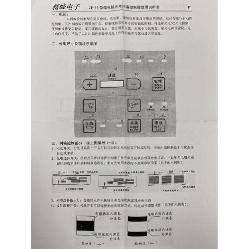 Блок управления контроля края кромки JF-11B
